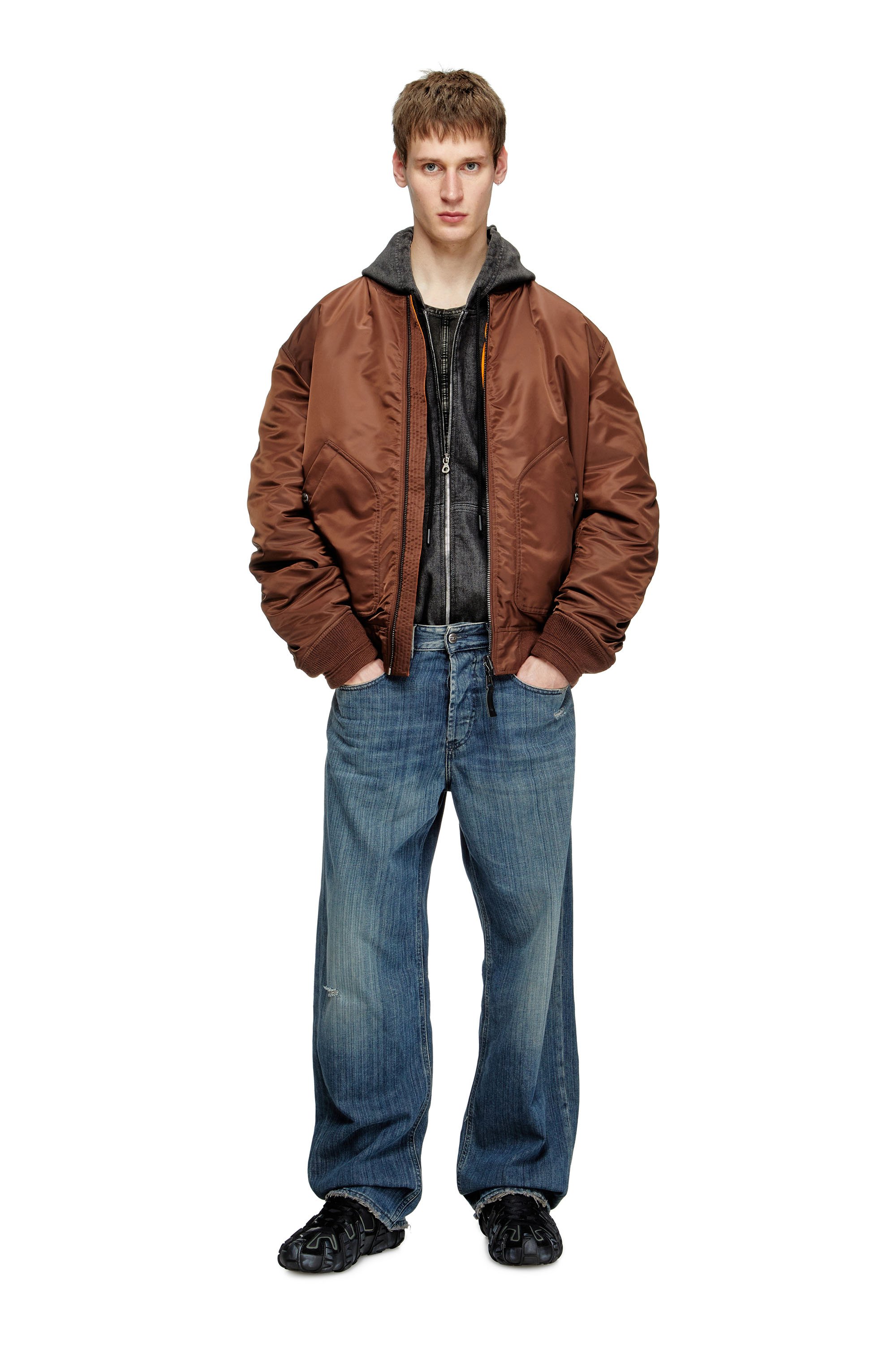 Diesel - Man's Relaxed Jeans 2001 D-Macro 09M09, Dark Blue - 2